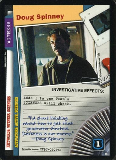 X-Files: The Truth Is Out There (Base Set) card XF97-0206v2 Doug Spinney