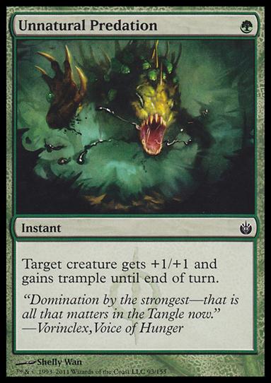 Magic the Gathering: Mirrodin Besieged (Base Set) card 93 Unnatural Predation