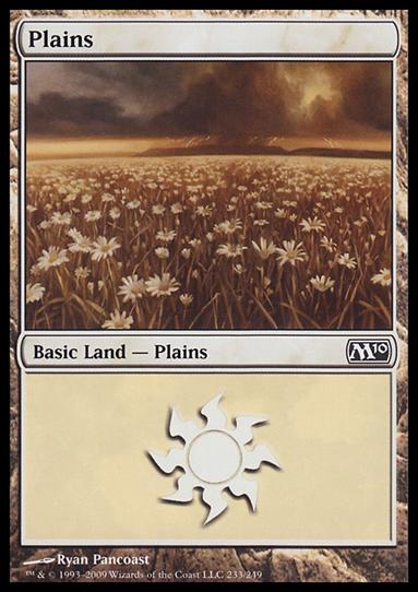 Magic the Gathering: 2010 Core Set (Base Set) card 233 Plains