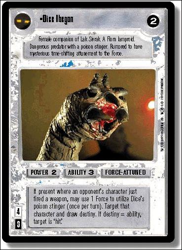 Star Wars: Premiere Limited (Base Set) card 164 Dice Ibegon