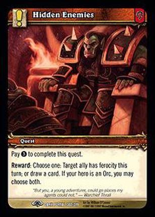 World of Warcraft: Through the Dark Portal (Base Set) card 302 Hidden Enemies