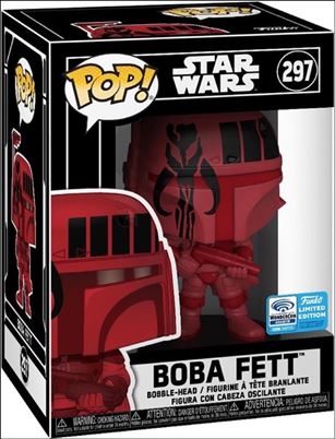 POP! Star Wars figure 297-H Boba Fett (Futura Red) Wondercon 2020