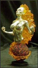 Marvel Mini-Busts (Bowen) item 135 Nova (Frankie Raye Gold Chrome) 1/1000