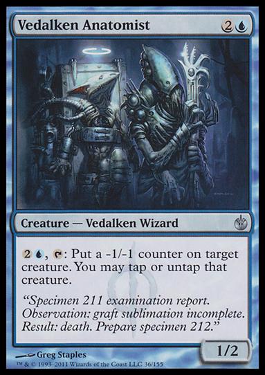 Magic the Gathering: Mirrodin Besieged (Base Set) card 36 Vedalken Anatomist