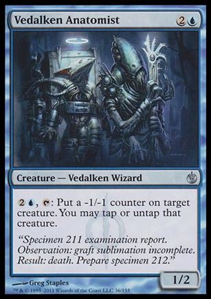 Magic the Gathering: Mirrodin Besieged (Base Set) card 36 Vedalken Anatomist