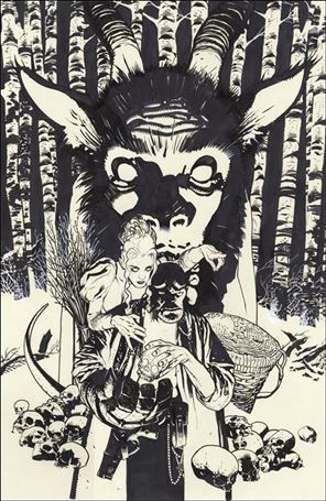 Hellboy: Krampusnacht issue nn-C Adam Hughes Sketch Cover
