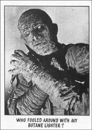 Creature Feature (Base Set) card 39 Who fooled around with my butane lighter?