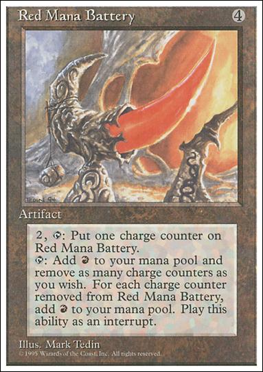 Magic the Gathering: 4th Edition (Base Set) card 343 Red Mana Battery