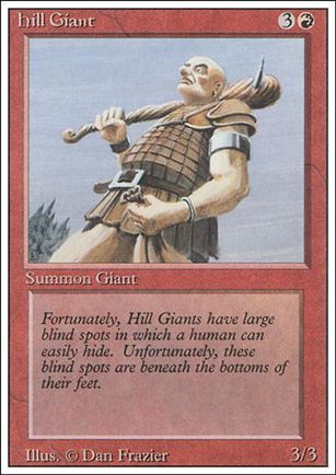 Magic the Gathering: Revised (Base Set) card 158 Hill Giant