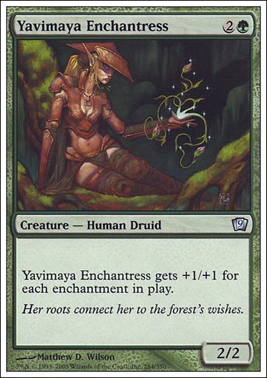 Magic the Gathering: 9th Edition (Base Set) card 284 Yavimaya Enchantress