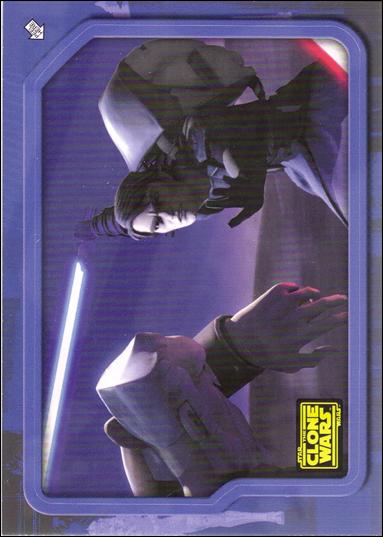 Star Wars: The Clone Wars Trading Card Stickers (Base Set) card 79 Anakin vs. Dooku