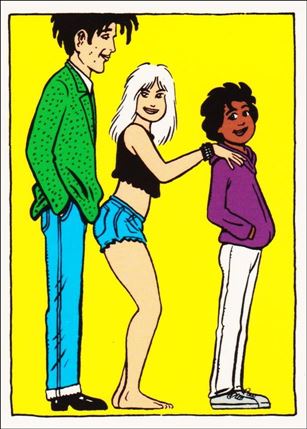Love & Rockets (Base Set) card 4 Igor, Bambi & Wanda