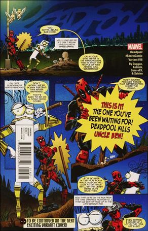 Deadpool (2016) issue 16-B Scott Koblish Secret Comic Cover