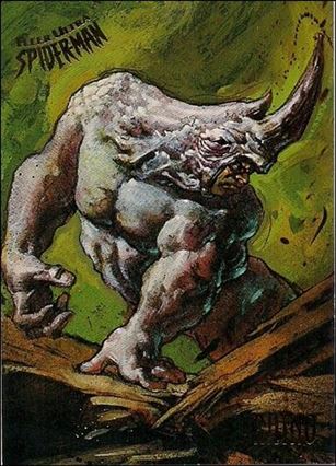 Fleer Ultra Spider-Man (Base Set) card 45 Rhino