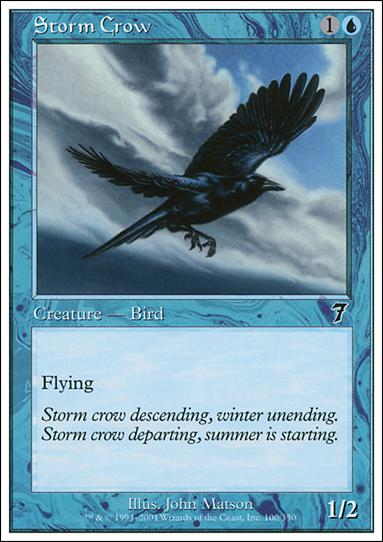 Magic the Gathering: 7th Edition (Base Set) card 100 Storm Crow
