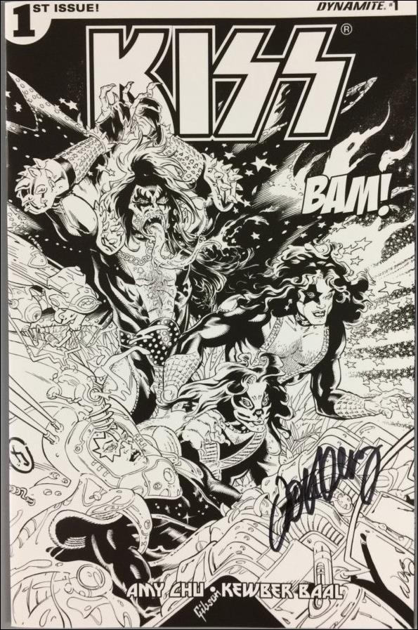 Kiss (2016) issue 1-S Exclusive BAM! Box B&W by John Lucas Cover