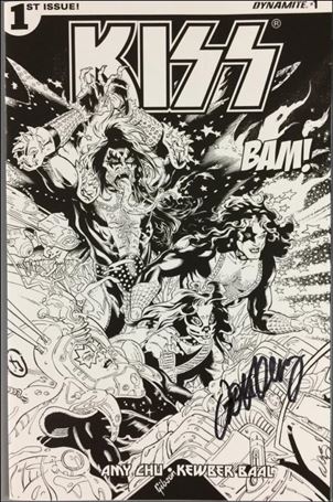 Kiss (2016) issue 1-S Exclusive BAM! Box B&W by John Lucas Cover