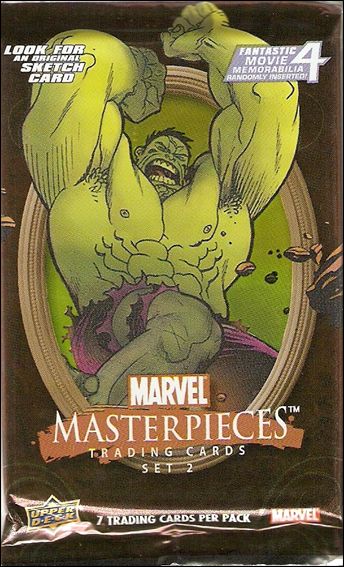 2008 Marvel Masterpieces: Series 2 card 2-B Sealed Pack (Hulk Wrapper)