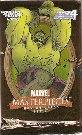 2008 Marvel Masterpieces: Series 2 card 2-B Sealed Pack (Hulk Wrapper)