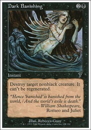 Magic the Gathering: 7th Edition (Base Set) card 127 Dark Banishing