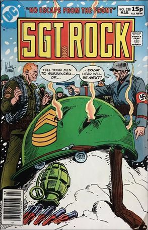 Sgt. Rock (1977) issue 338-B UK Price Cover