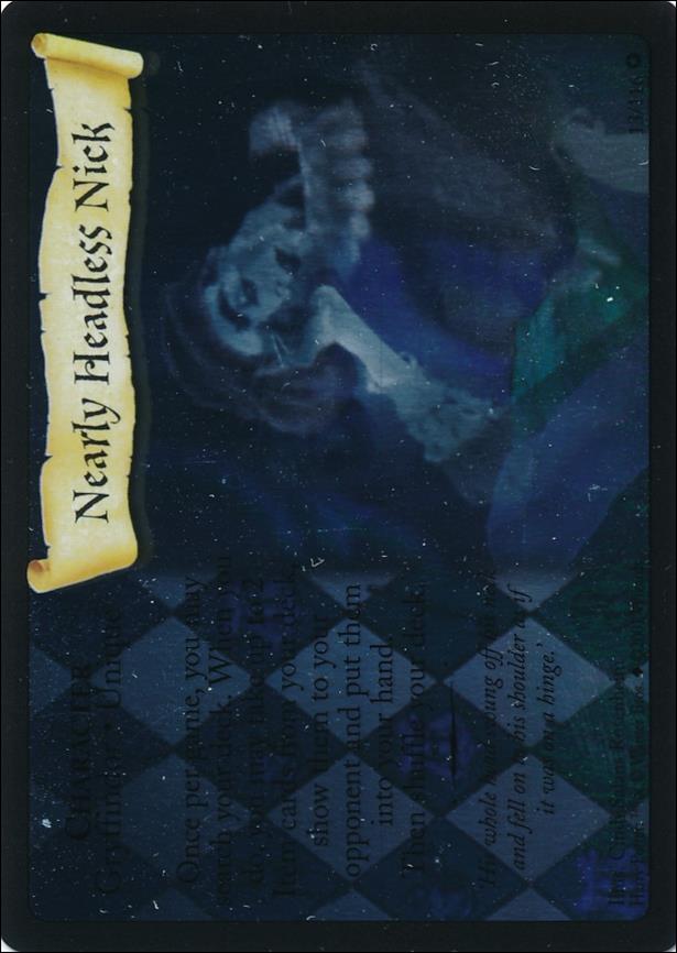 Harry Potter (Base Set) card 13 Nearly Headless Nick