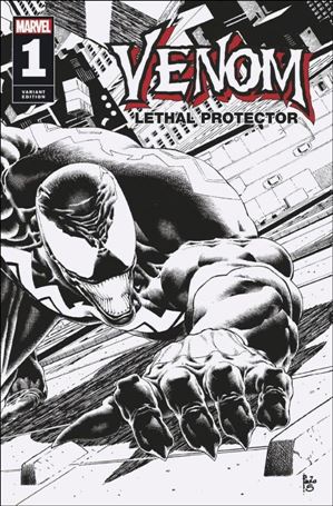 Venom: Lethal Protector ll issue 1-Q Paulo Siqueira B&W 1:25 Cover (2nd Printing)