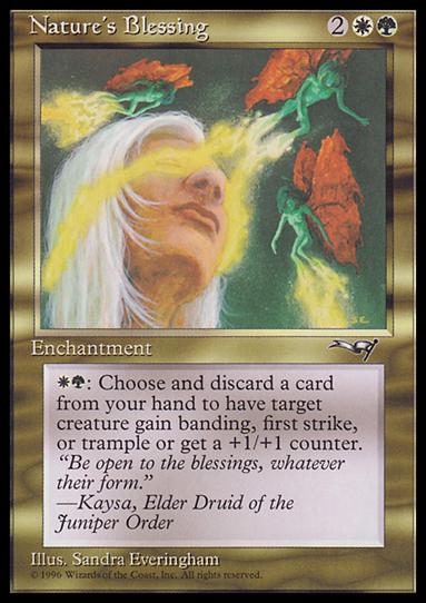 Magic the Gathering: Alliances (Base Set) card 111 Nature's Blessing