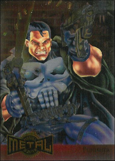 Marvel Metal (Metal Blasters Subset) card 9 Punisher