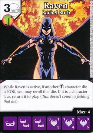DC Comics Dice Masters War of Light card 64 Raven: Rachel Roth 