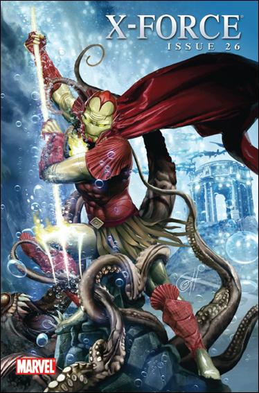 X-Force (2008) issue 26-B Greg Horn 1:15 "Iron Man" Cover