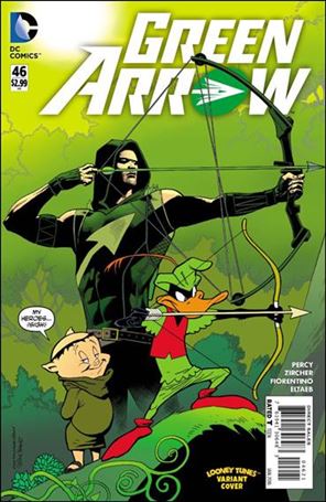 Green Arrow (2011) issue 46-B Kevin Nowlan & Spike Brandt Looney Tunes Cover