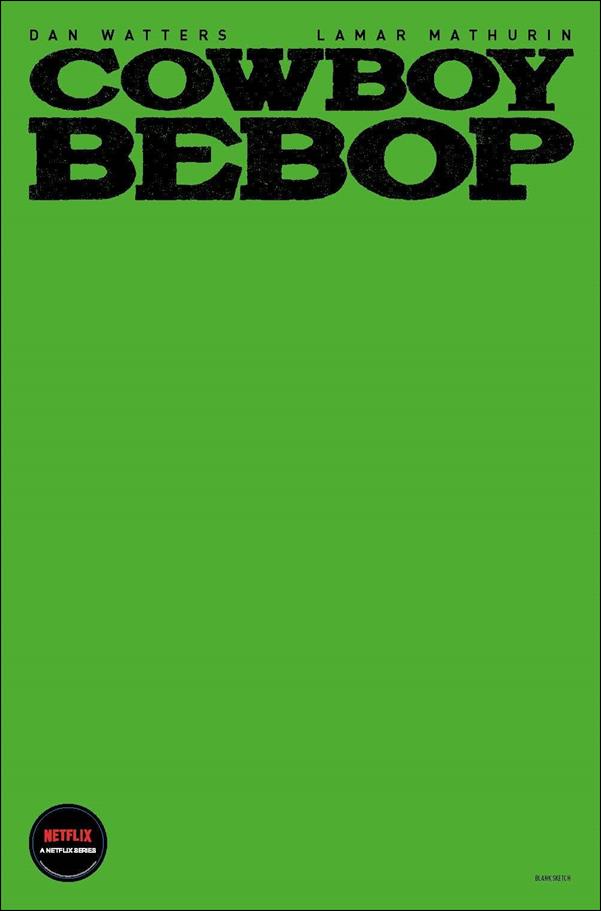 Cowboy Bebop issue 1-G Green Blank Cover