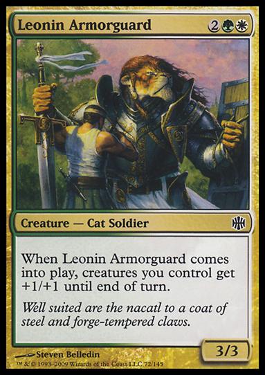 Magic The Gathering: Alara Reborn (Base Set) card 72 Leonin Armorguard