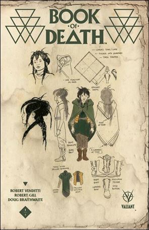 Book of Death issue 1-E Paolo Rivera 1:10 Character Design Cover