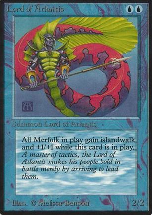 Magic the Gathering: Limited Edition Alpha (Base Set) card 62 Lord of Atlantis