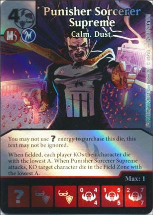 Marvel Dice Masters Guardians of the Galaxy  card 124 Punisher Sorcerer Supreme: Calm. Dust 