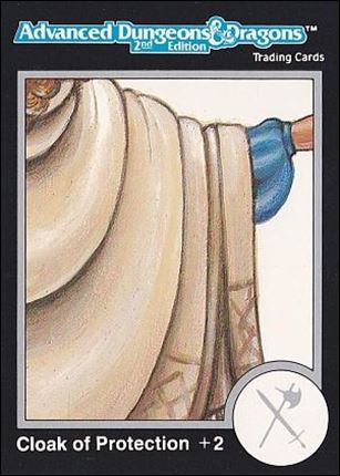 TSR 1991 Trading Cards Premier Edition Factory Set (Base Set) card 73 AD&D - Cloak of Protection +2