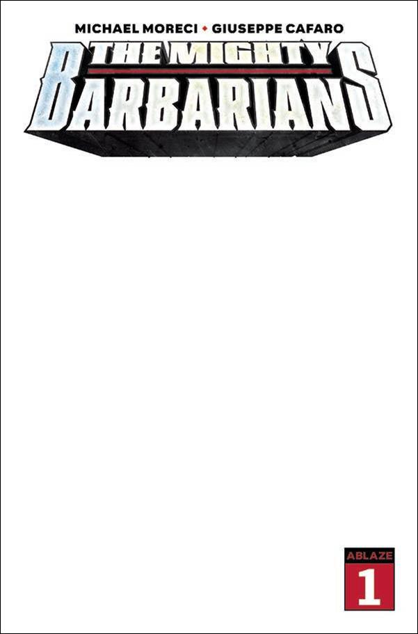 Mighty Barbarians issue 1-E Blank/Sketch Cover