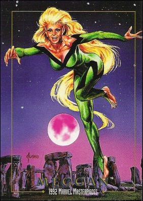 1992 Marvel Masterpieces (Base Set) card 55 Meggan