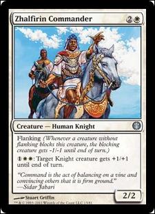 Magic the Gathering: Duel Decks: Knights vs. Dragons (Base Set) card 13 Zhalfirin Commander