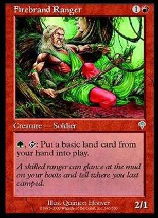 Magic the Gathering: Invasion (Base Set) card 143 Firebrand Ranger