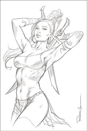 Dejah Thoris (2019) issue 11-P Lucio Parrillo 1:50 Black & White Virgin Cover