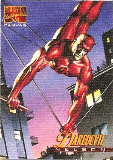1995 Marvel Masterpieces (Canvas Subset) card 5 Daredevil