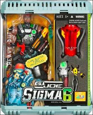 G.I. Joe: SIGMA 6 (Commando Assortment) figure 10 Heavy Duty with Flame Thrower