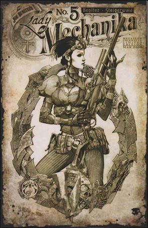Lady Mechanika issue 5-C Joe Benitez 1:10 Sepia Cover