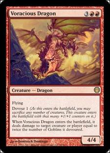 Magic the Gathering: Duel Decks: Knights vs. Dragons (Base Set) card 56 Voracious Dragon