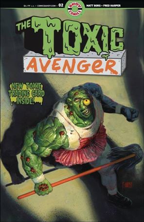 Toxic Avenger (2024) issue 2-D Fred Harper Polybagged Trading Card Cover