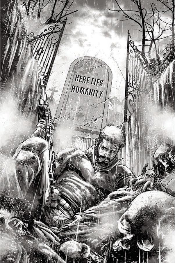 Life Zero issue 5-G Marco Checchetto 1:30 Black & White Virgin Cover