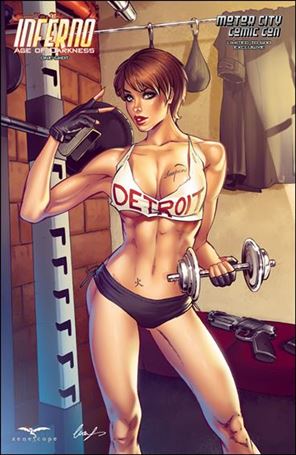 Grimm Fairy Tales Presents Inferno: Age of Darkness issue One-Shot-E Elias Chatzoudis Motor City Comic Con Cover 1/500